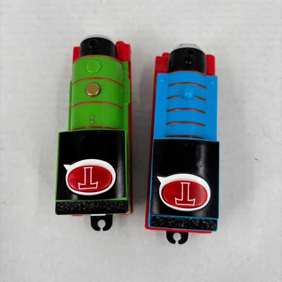 Trackmaster Thomas & Friends Percy Motorized Sounds Lights Trains Mattel Works - Picture 7 of 11